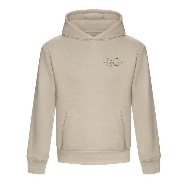 Reform and Glow signature heavyweight hoodie - Brown text Thumbnail