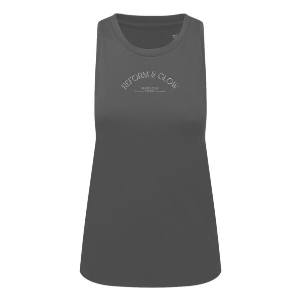 Reform and Glow Pilates vest in cream text  Thumbnail