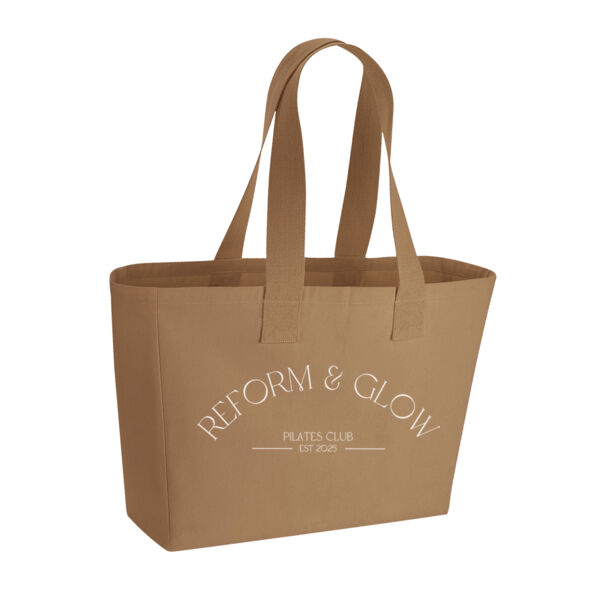 Reform and Glow Tote Bag with cream print Thumbnail